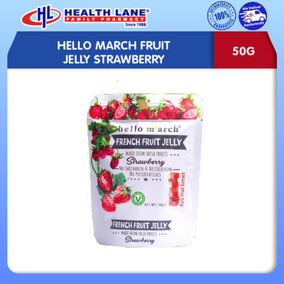 HELLO MARCH FRUIT JELLY STRAWBERI (50G)